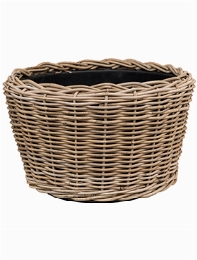 Drypot Rattan Round grey