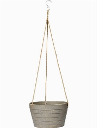 Fibrics Bamboo Hanging Basket Rib Grey (per 12 st.)