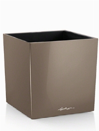 Lechuza Cube Premium Single planter taupe