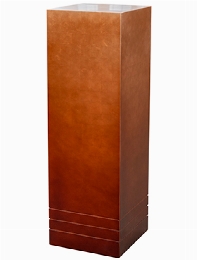 Pedestal (metallic) Pedestal wood matt copper